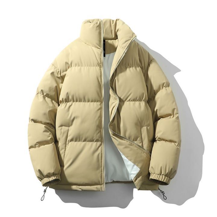 BamBam Winter Couple Down Cotton Jacket Men's Cotton Casual Stand Collar Women's Cotton Padded Coat - BamBam