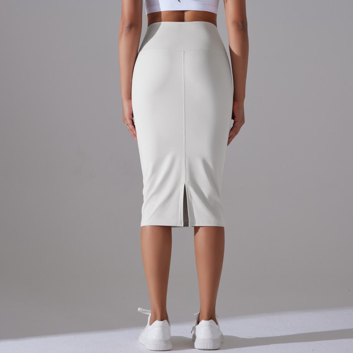 BamBam Women High Waist Stretch Slit Sports Skirt - BamBam