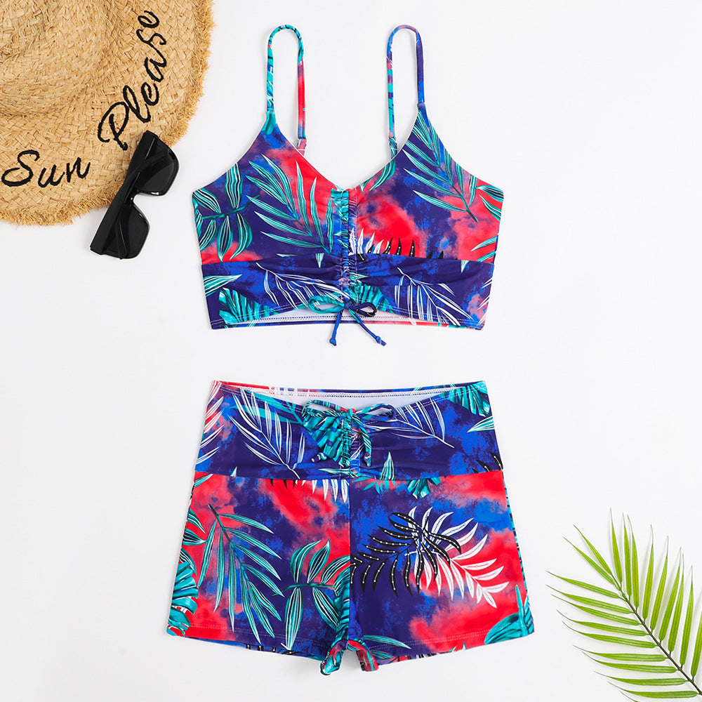 BamBam Women Star Print Two Pieces Swimwear - BamBam