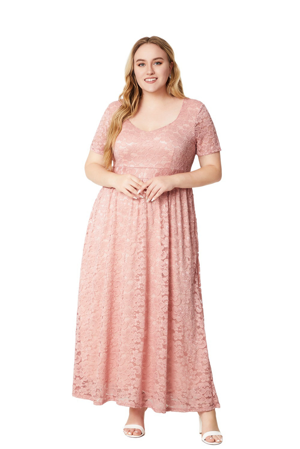 BamBam Plus Size Ladies'lace Dress - BamBam