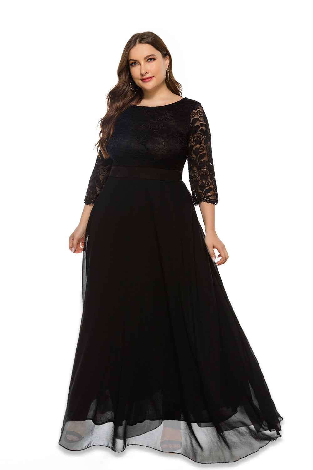 BamBam Plus Size Women Lace Evening Dress - BamBam