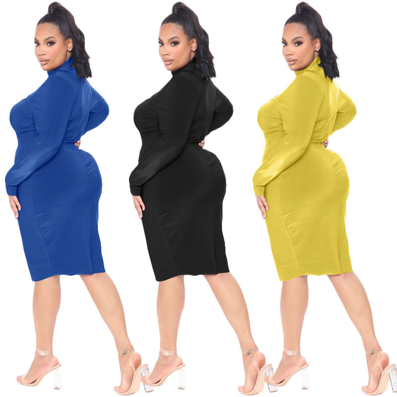 BamBam Plus Size Women Sexy Strapless Dress - BamBam