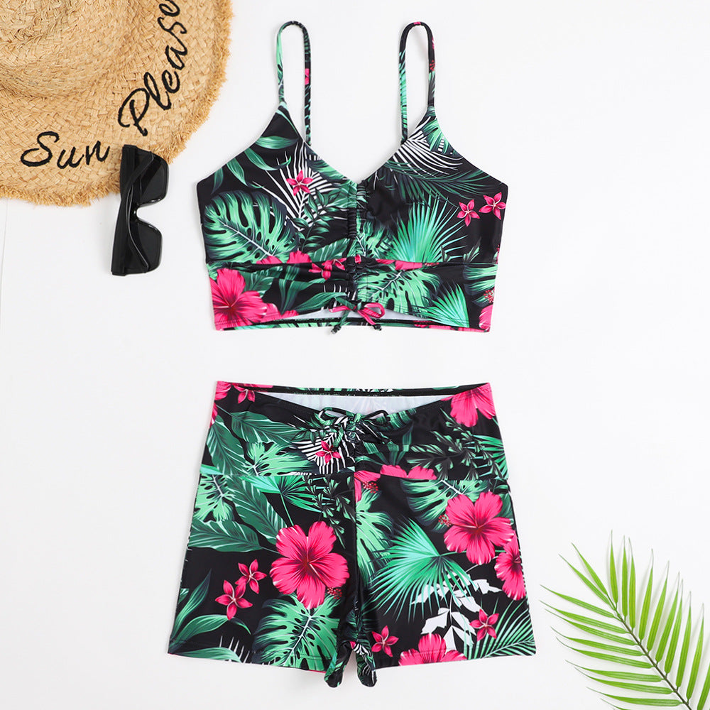 BamBam Women Star Print Two Pieces Swimwear - BamBam