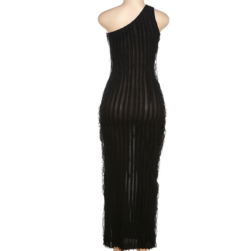 BamBam Summer Women Slash Shoulder Sexy Backless Dress - BamBam