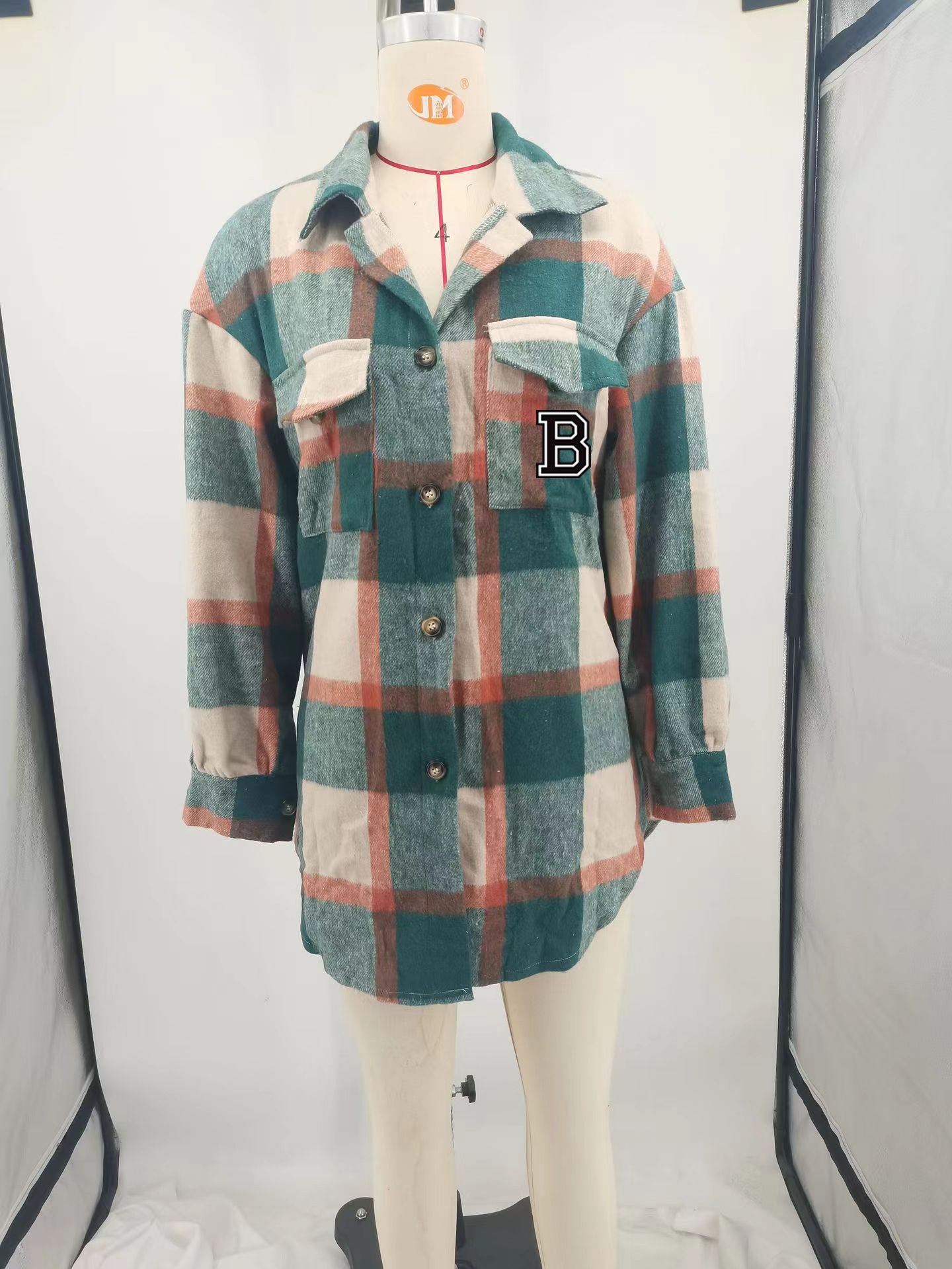 BamBam Women loose plaid shirt - BamBam