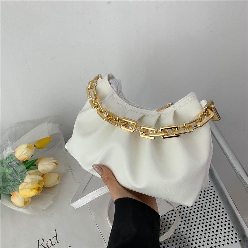 BamBam Summer Fashion Chain Shoulder Underarm Bag Simple Hand-Held Diagonal Women'S Bag - BamBam