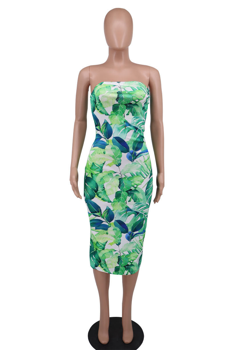 BamBam Women Summer Sleeveless French Floral Dress - BamBam Clothing