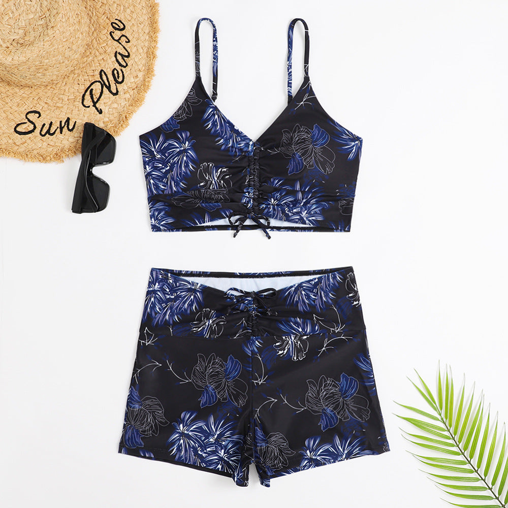 BamBam Women Star Print Two Pieces Swimwear - BamBam