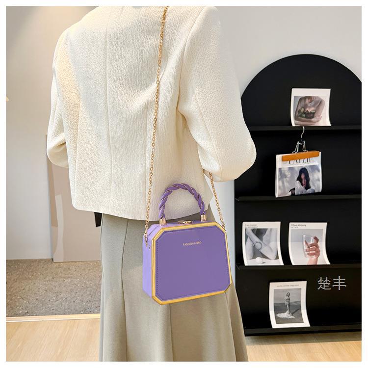BamBam Small Bag Women's Fashion Chain Bag Hard Shell Handbag Shoulder Crossbody Box Bag - BamBam