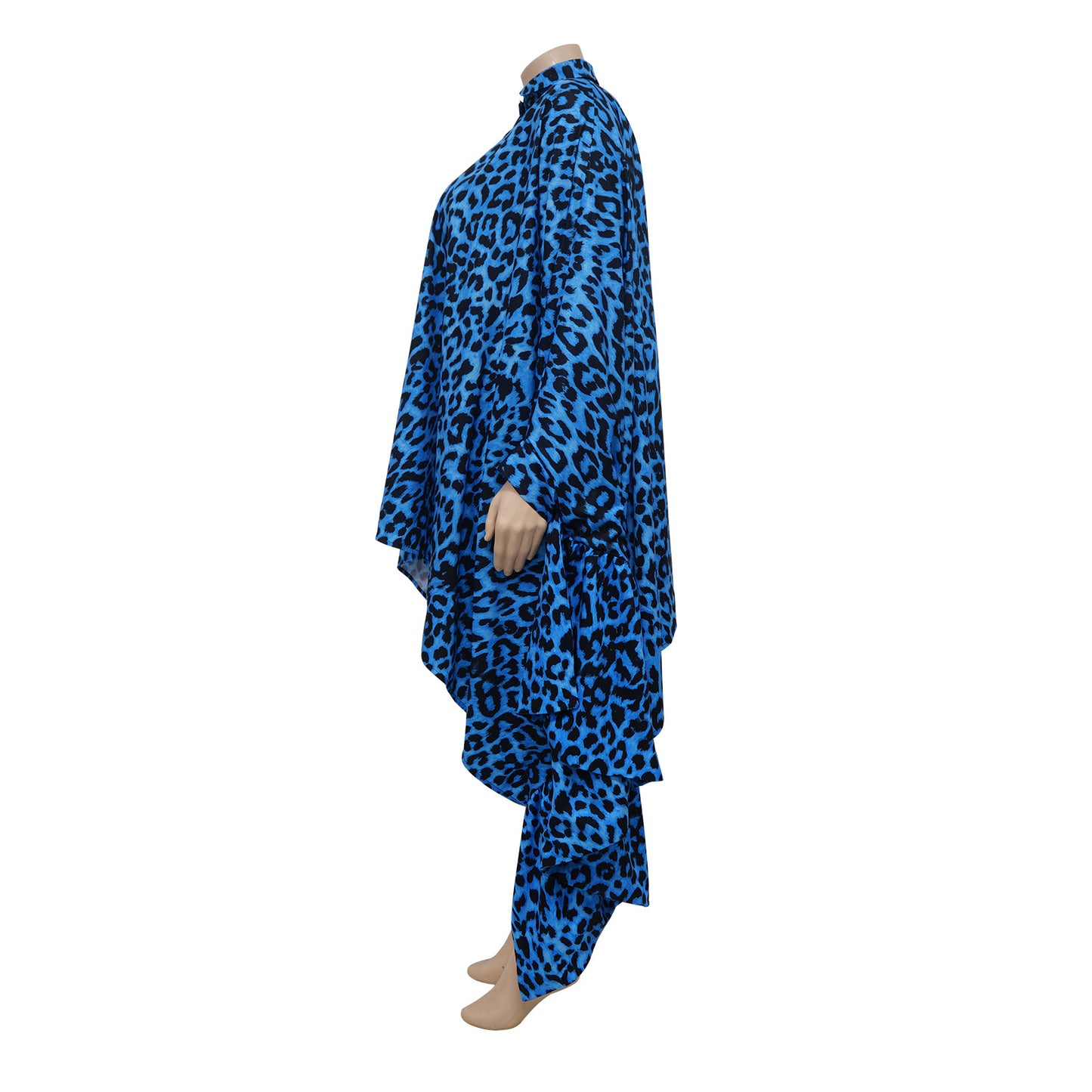 BamBam Women Leopard Print Shawl Long Top - BamBam