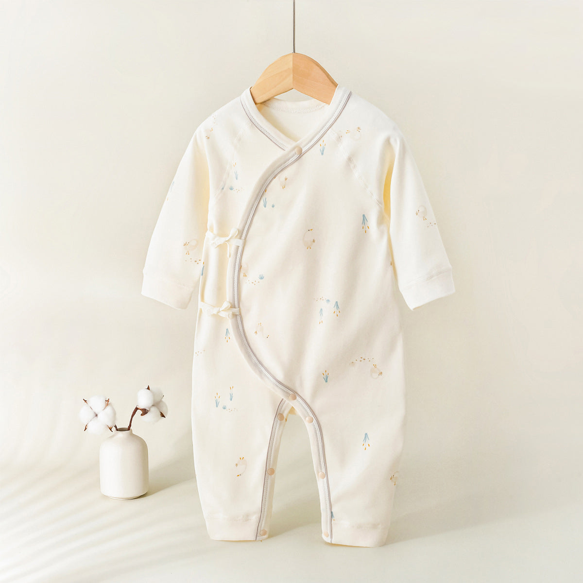 BamBam Baby cotton printed long sleeve Romper - BamBam