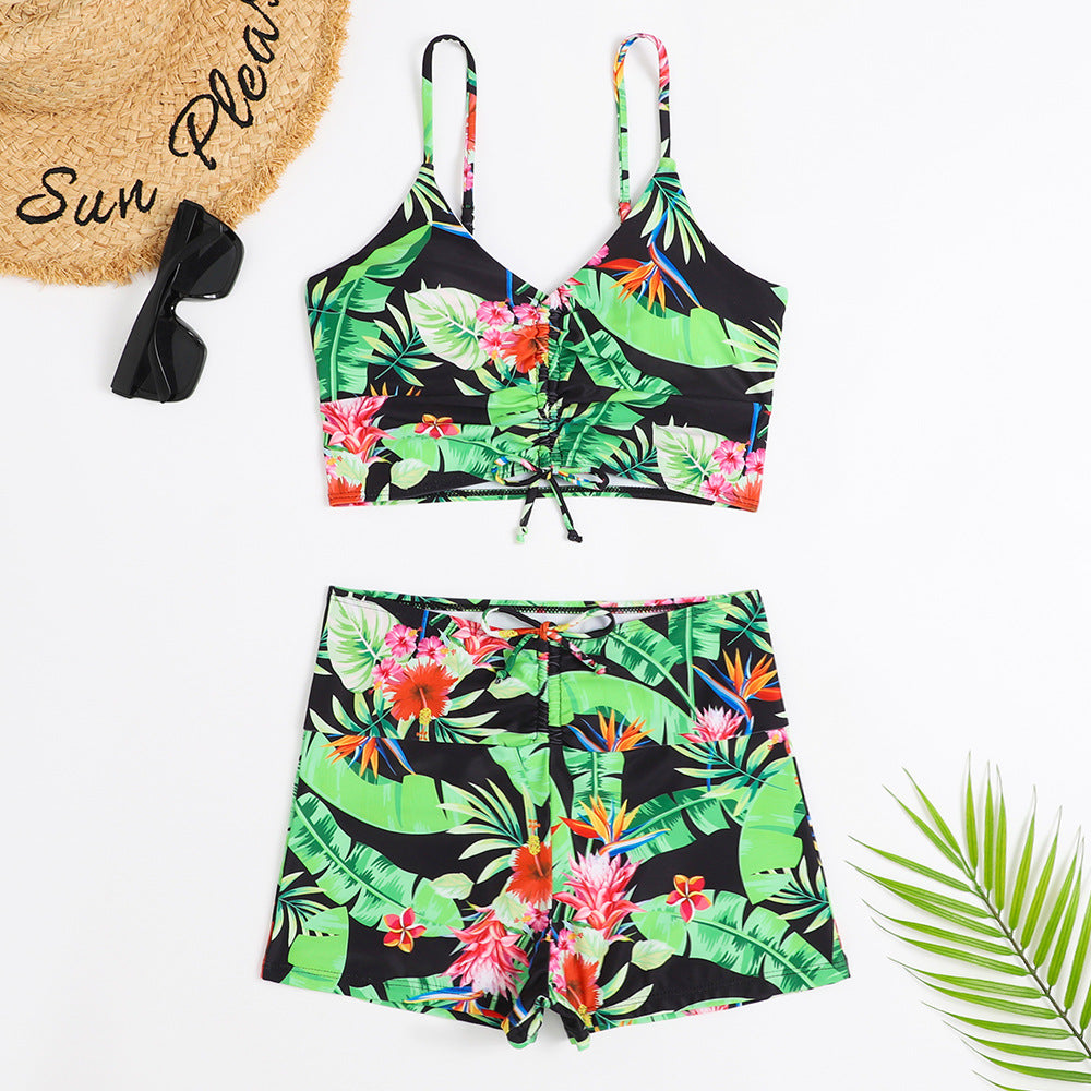 BamBam Women Star Print Two Pieces Swimwear - BamBam