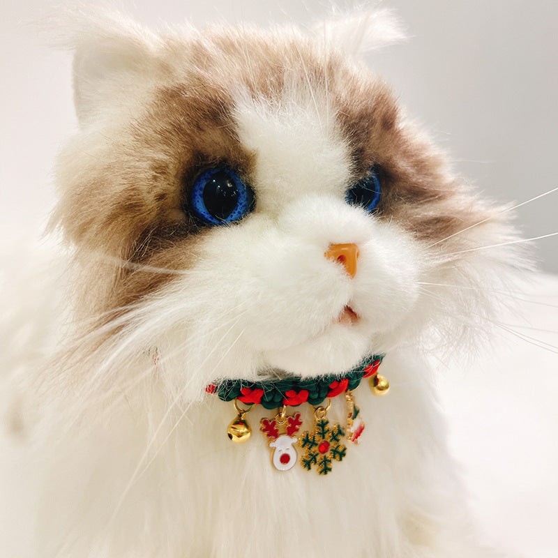 BamBam Christmas pet collar cat scarf - BamBam