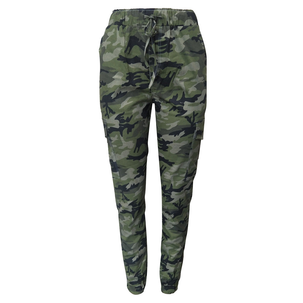 BamBam Women's Camouflage Trousers Casual Loose Cargo Pants - BamBam