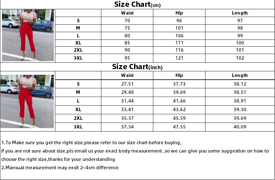 BamBam Autumn And Winter Chic Elegant OL Professional Trousers African High-Waist Casual Pants - BamBam