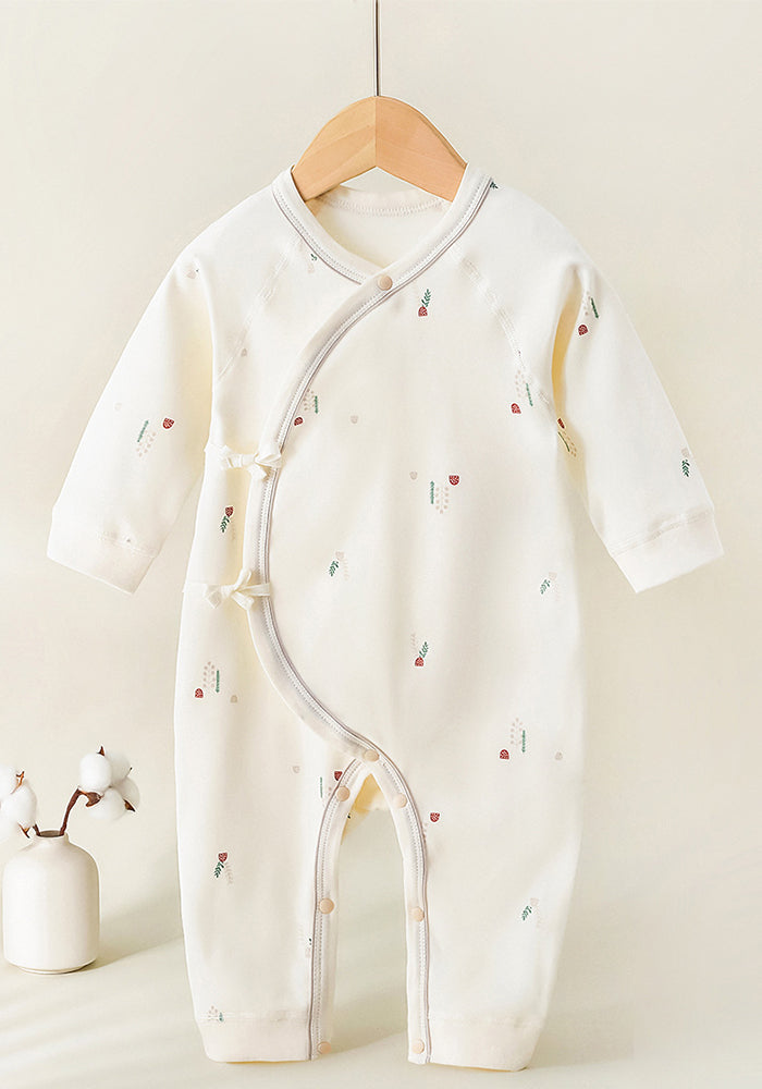 Baby cotton printed long sleeve Romper