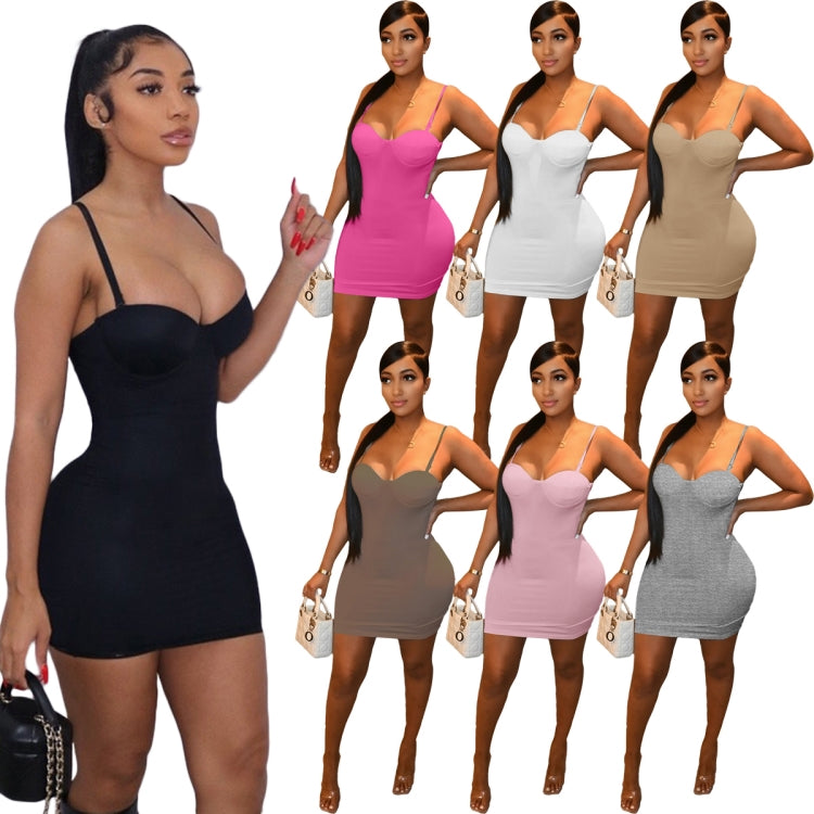 BamBam Women Summer Grey Sexy Straps Mini Bodycon Dress - BamBam Clothing