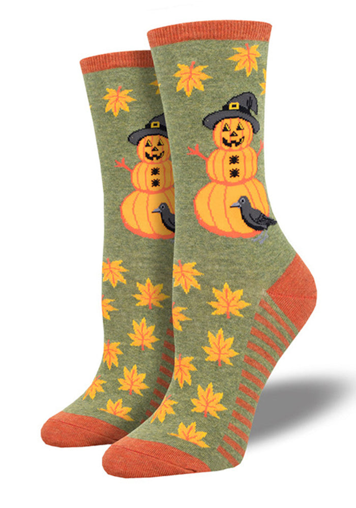 Halloween Creative Funny Pumpkin Jacquard Trendy Socks For Men And Women Mid-Calf Socks