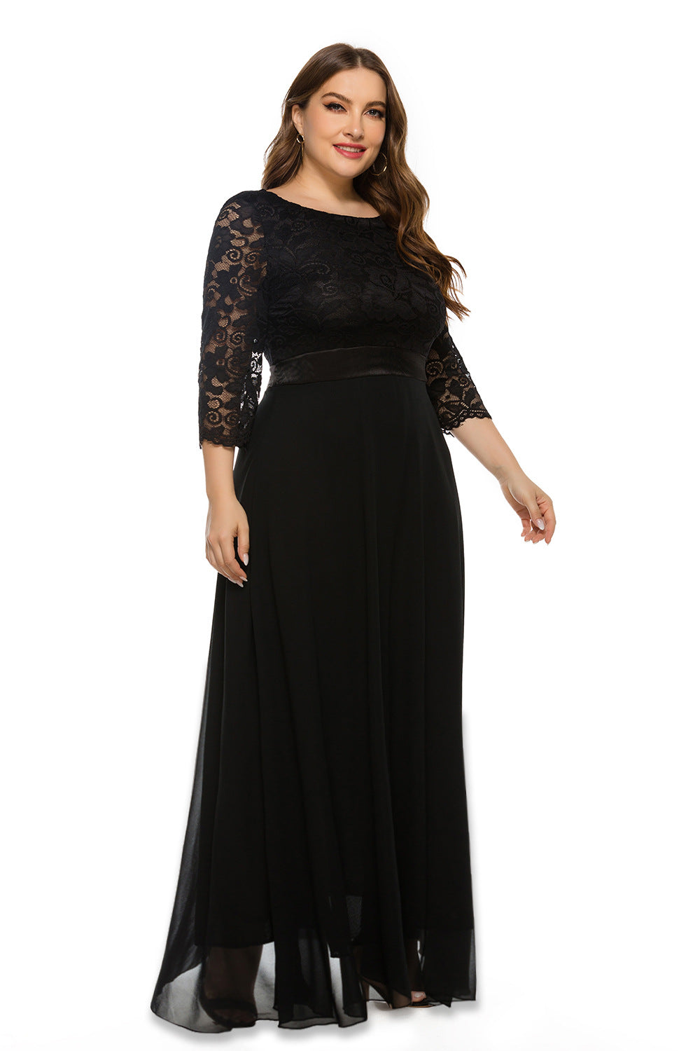 BamBam Plus Size Women Lace Evening Dress - BamBam