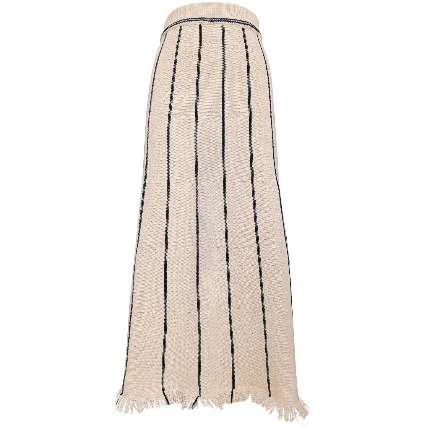 BamBam Women's Striped Fringed Knitting Skirt - BamBam