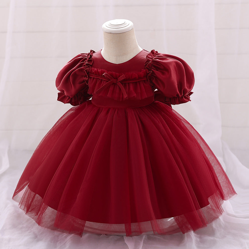 BamBam Girl Puff Sleeve Princess Dress - BamBam