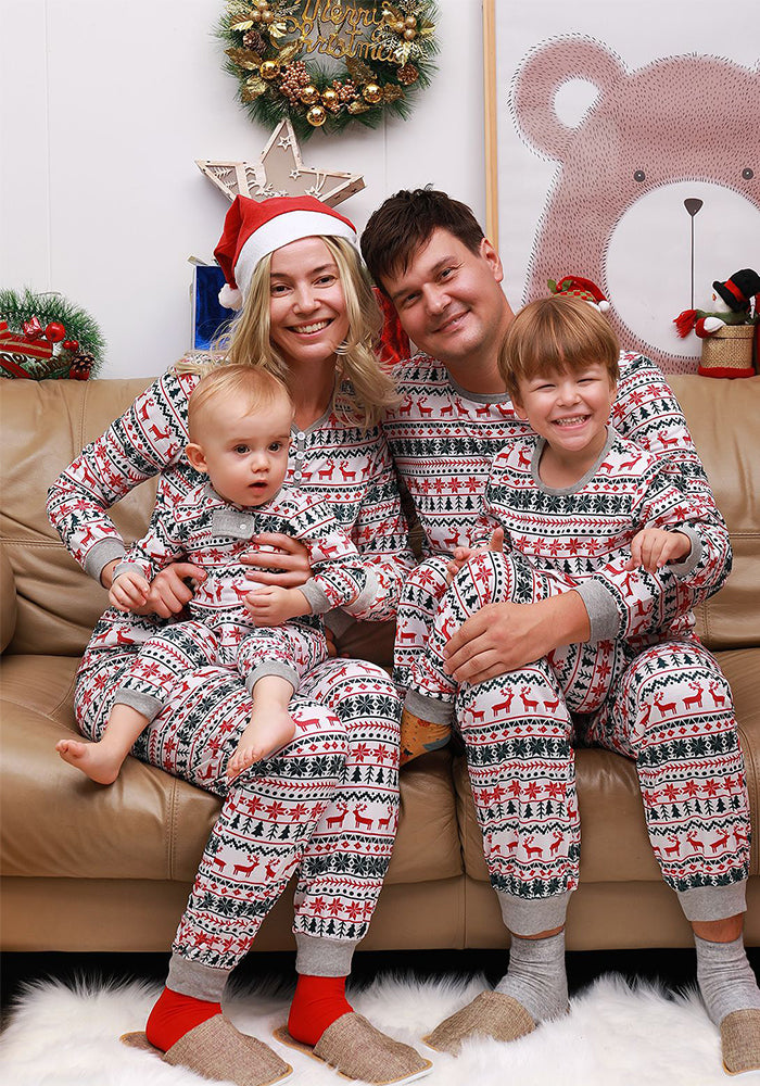 Christmas Family Wear Loungewear Pajama Two-piece Set