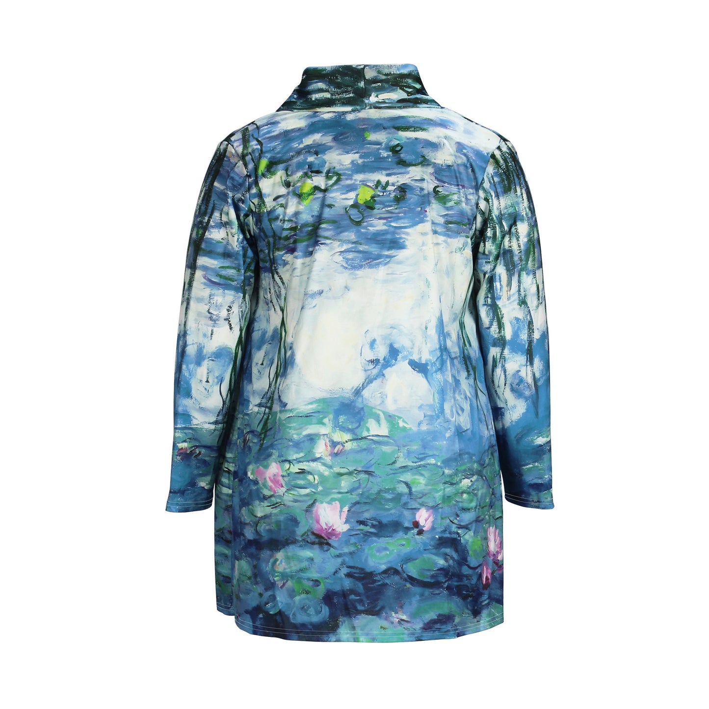 BamBam Women Landscape Print Casual Cape Jacket - BamBam