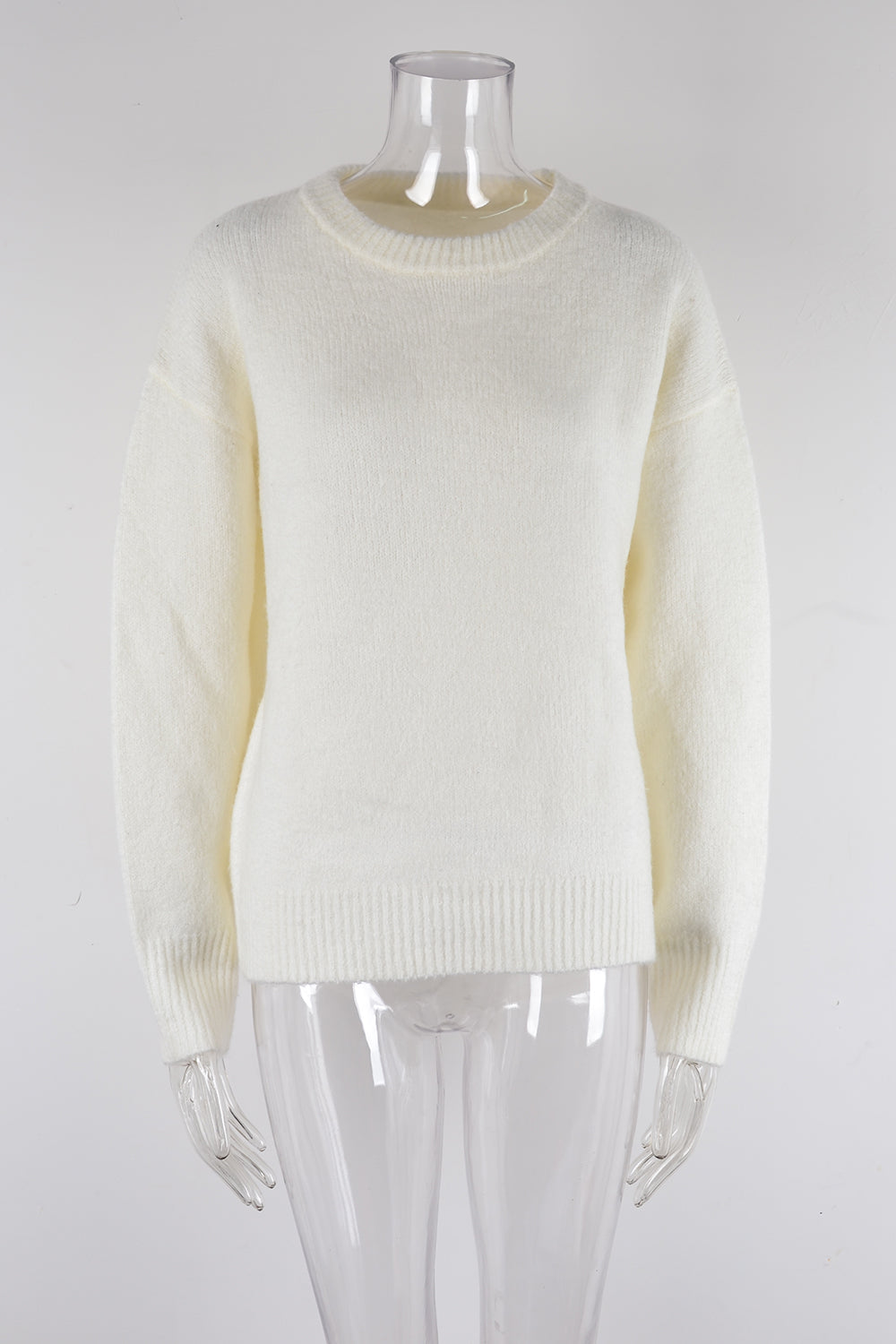 BamBam Women Solid knitting Basic sweater - BamBam