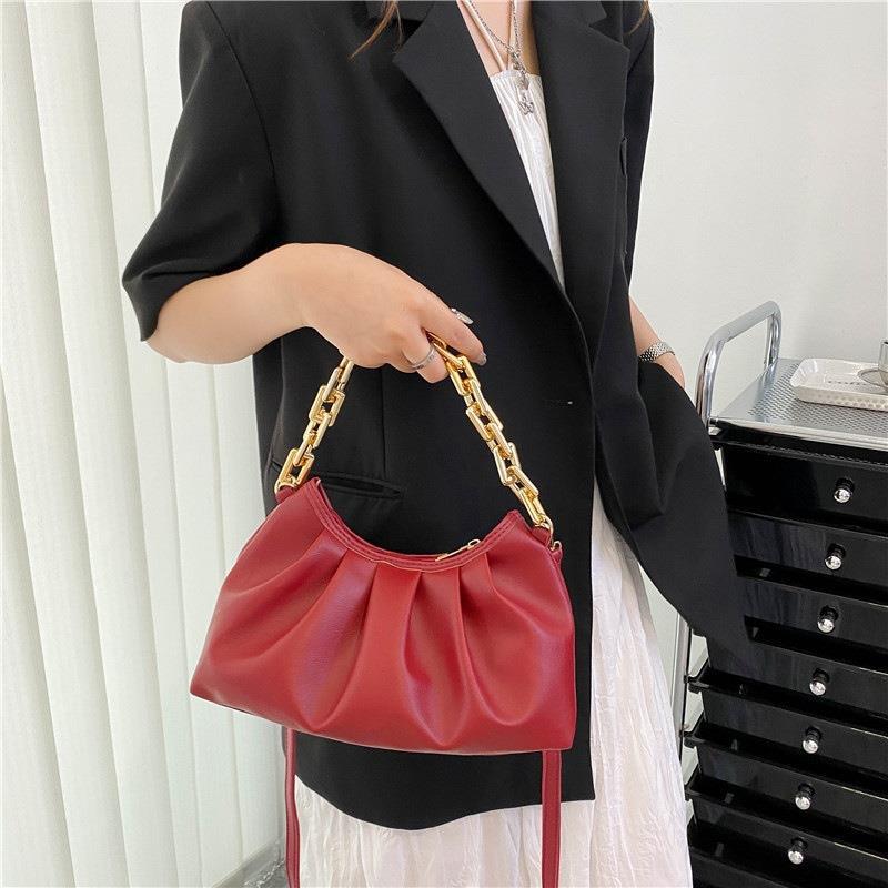 BamBam Summer Fashion Chain Shoulder Underarm Bag Simple Hand-Held Diagonal Women'S Bag - BamBam