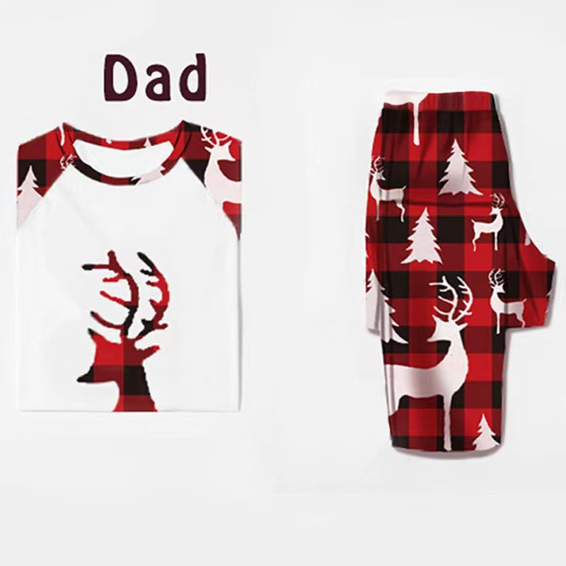 BamBam Christmas Family Wear Print Homewear Long Sleeve Pajama Set - BamBam