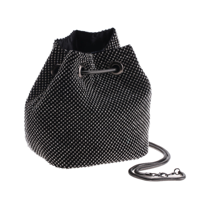 BamBam Diamond Bucket Shoulder Multi-Function Portable Evening Bag - BamBam