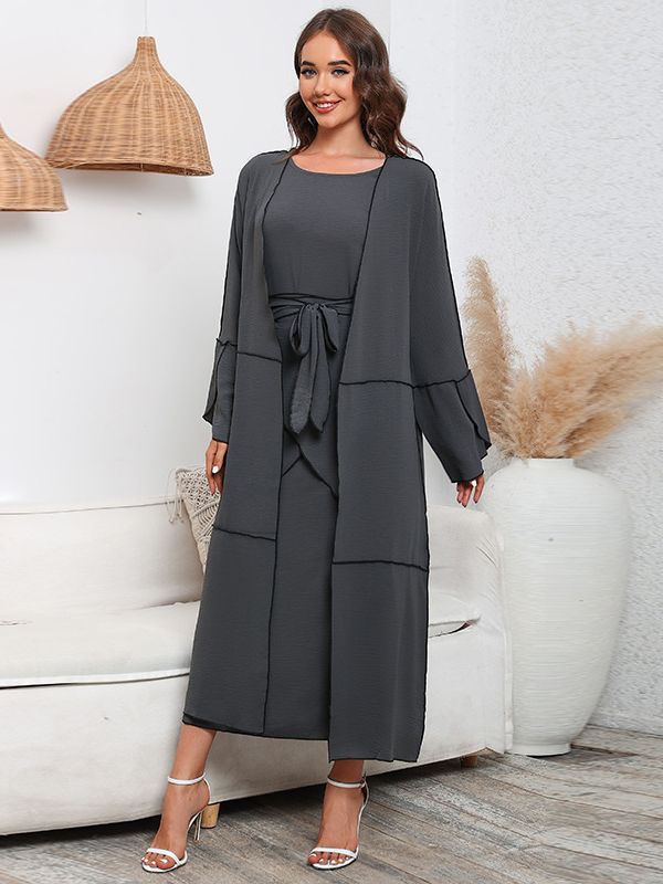 BamBam Women Long Sleeve DressThree-Piece - BamBam