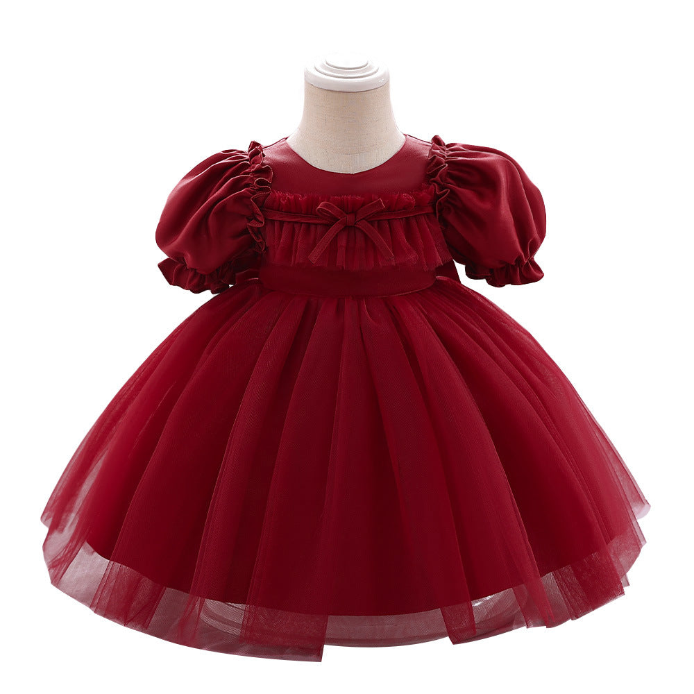 BamBam Girl Puff Sleeve Princess Dress - BamBam