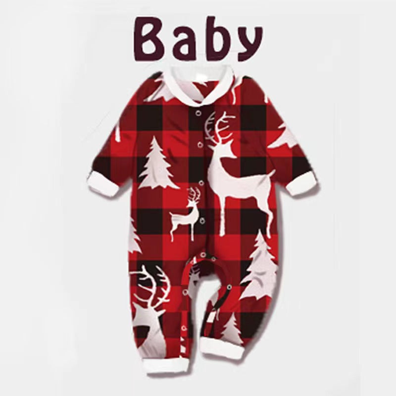 BamBam Christmas Family Wear Print Homewear Long Sleeve Pajama Set - BamBam