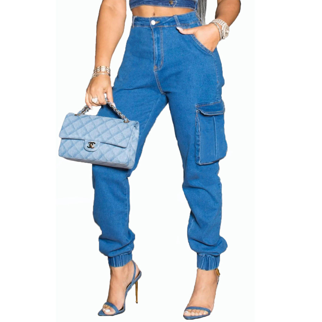 BamBam Women Fitting Pocket Denim Pants - BamBam