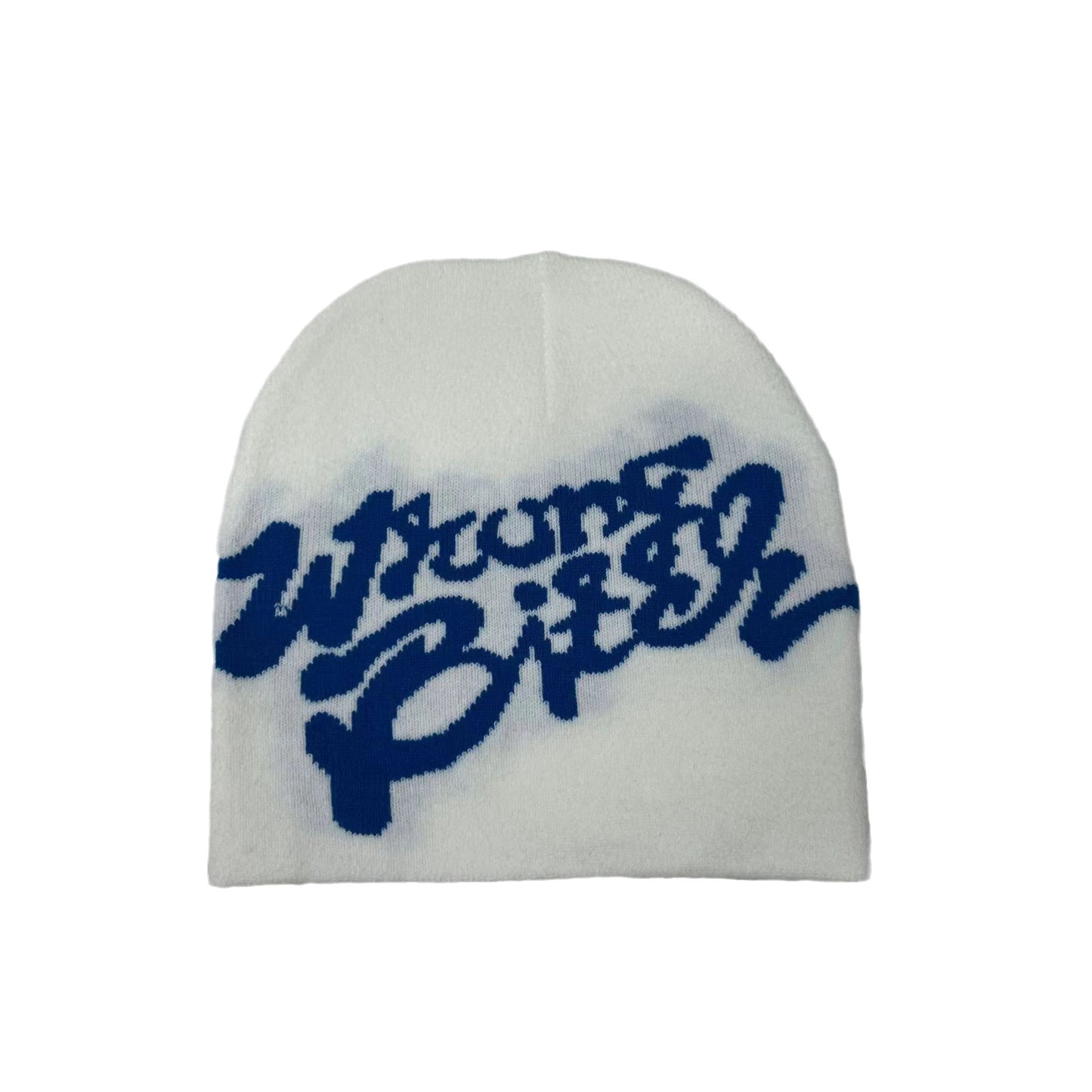 BamBam American Knitting Letter Embroidered Retro Beanie - BamBam