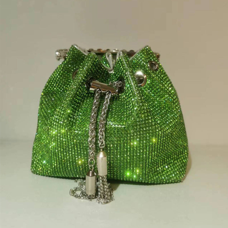 BamBam Women Rhinestone Handbag Full Diamond Messenger Bag - BamBam