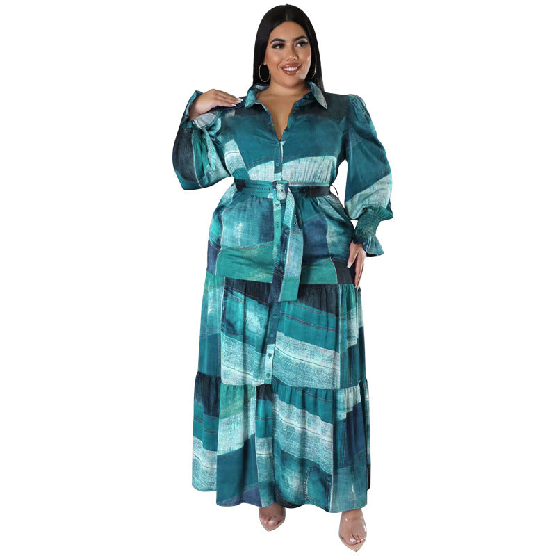 BamBam Plus Size Women's Summer Shirt Neck Open Cut Dress - BamBam