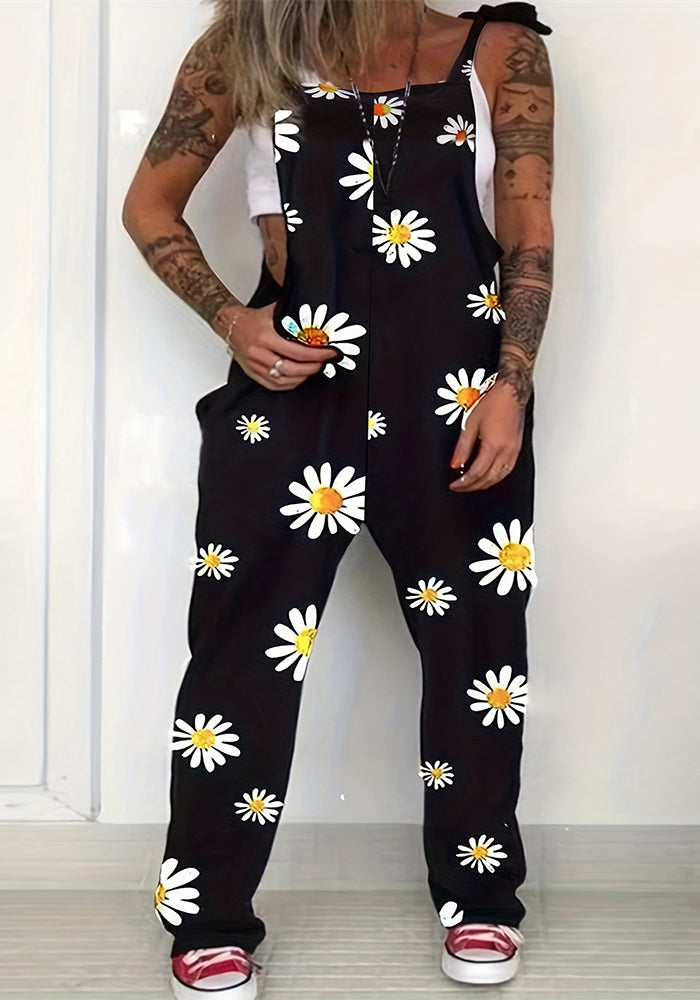 Women's Jumpsuit Print Plus Size Overalls Jumpsuit