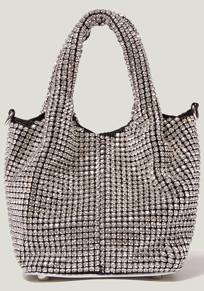 dinner rhinestone bag one-shoulder oblique bag fashion trend pillow full diamond bag diamond armpit bag