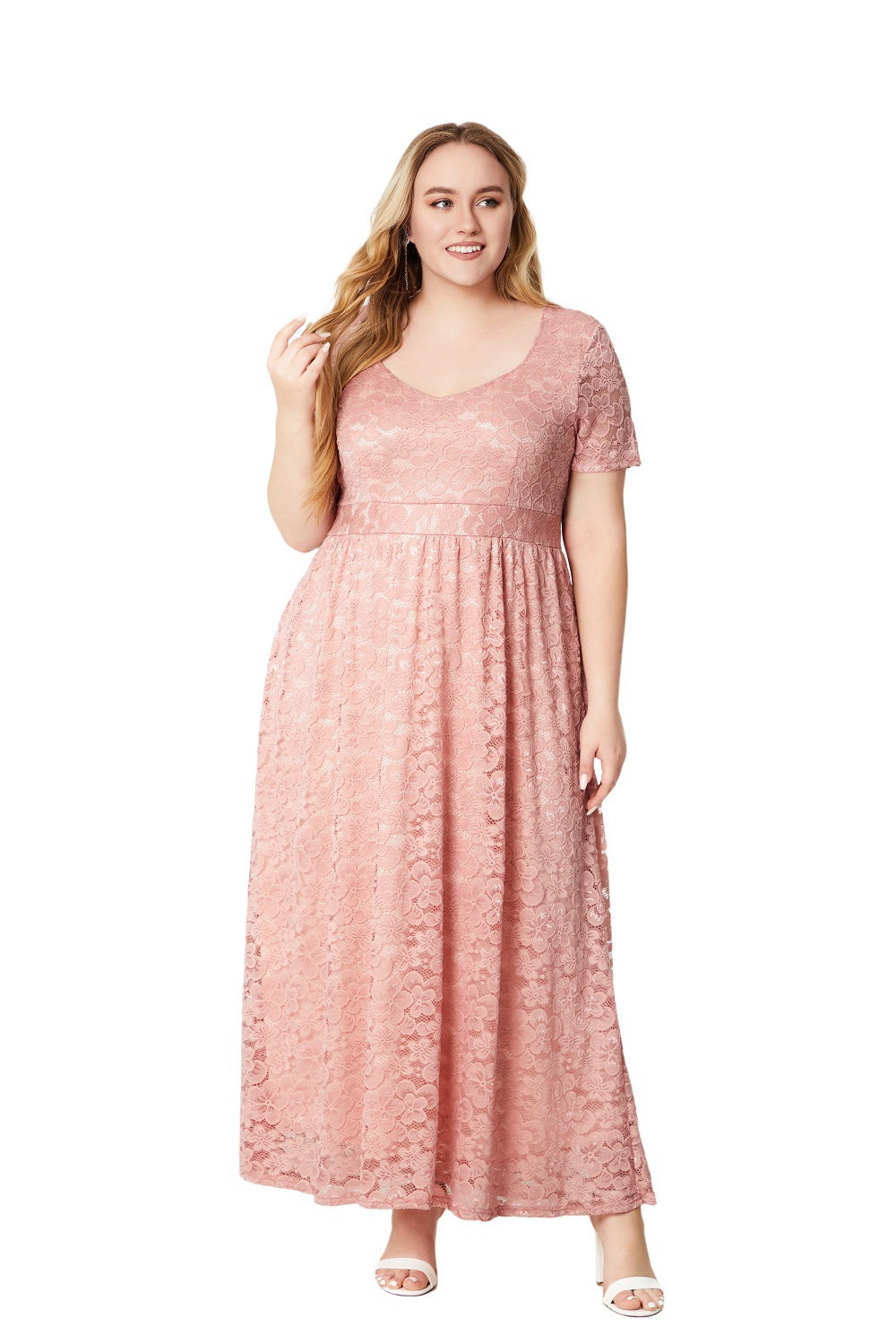 BamBam Plus Size Ladies'lace Dress - BamBam