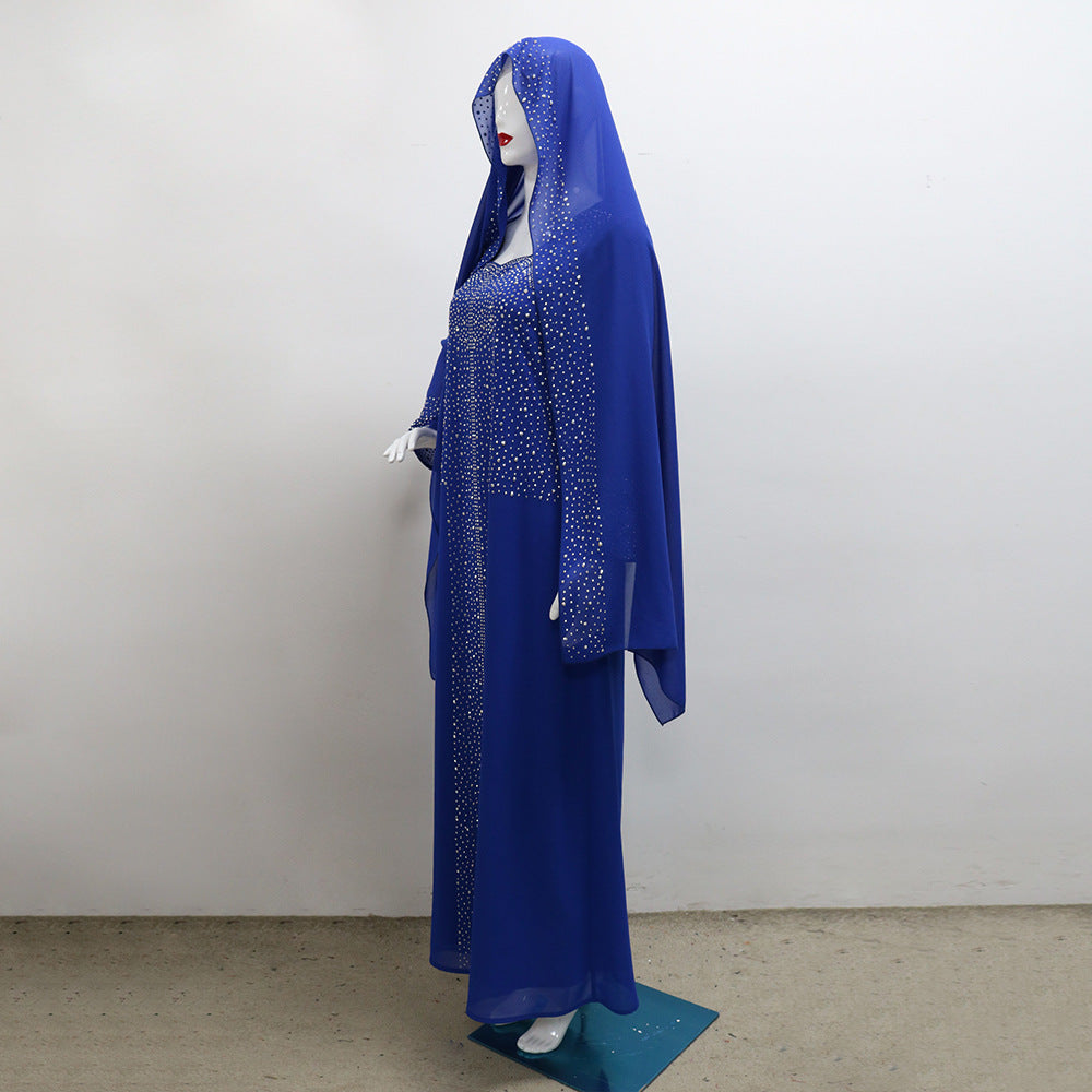 BamBam Women Arabian Beaded Chiffon Robe - BamBam