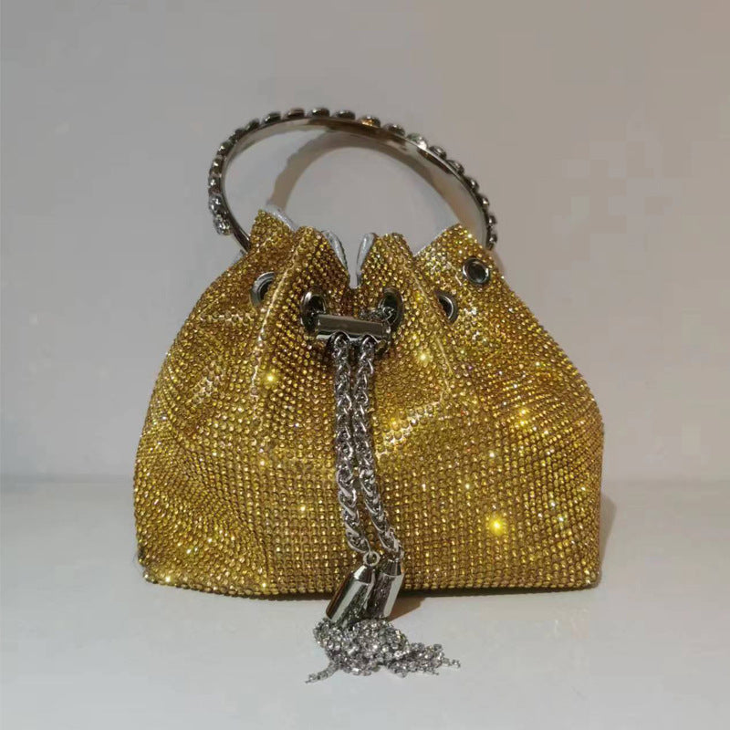 BamBam Women Rhinestone Handbag Full Diamond Messenger Bag - BamBam