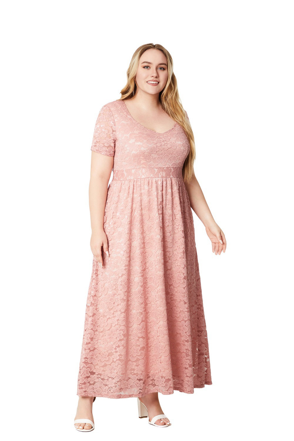 BamBam Plus Size Ladies'lace Dress - BamBam