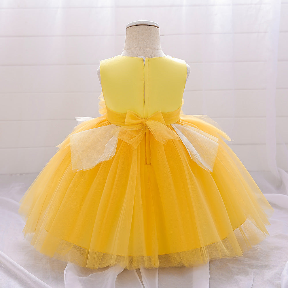 BamBam Girl Mesh Puff Princess Dress - BamBam