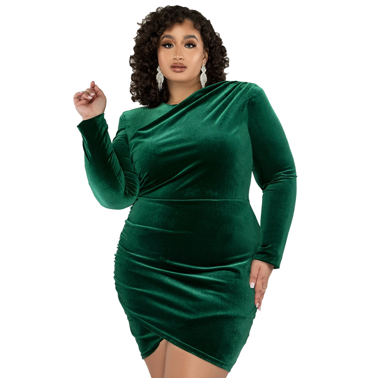 BamBam Plus Size WomenPleated Dress - BamBam