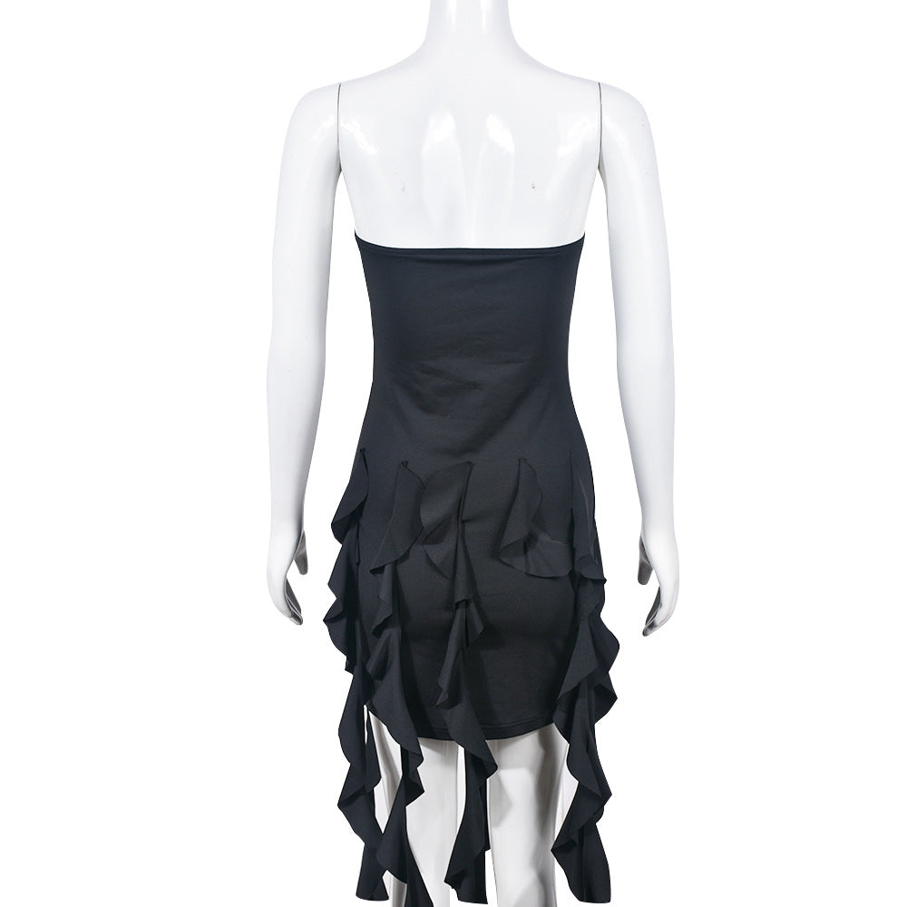 BamBam Women's Sexy Tassel Ribbon Tube Dress - BamBam Clothing