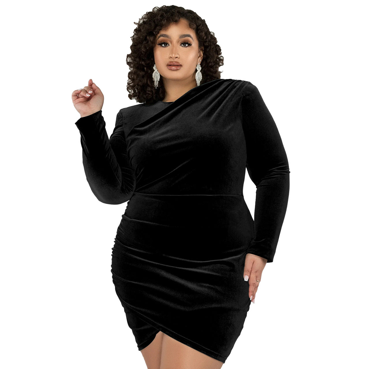 BamBam Plus Size WomenPleated Dress - BamBam