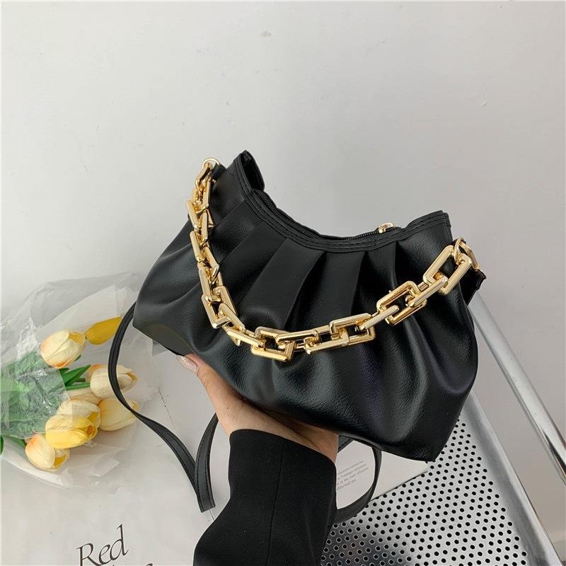 BamBam Summer Fashion Chain Shoulder Underarm Bag Simple Hand-Held Diagonal Women'S Bag - BamBam