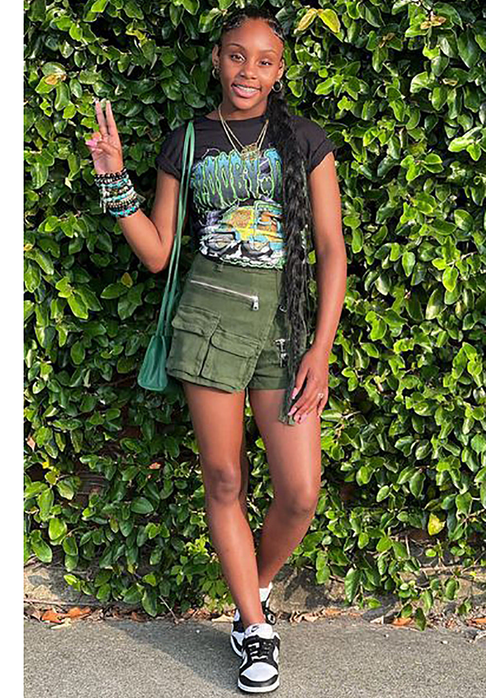 BamBam Women's Summer Irregular Multi Pocket Cargo Shorts Loose Zipper Denim Pants - BamBam